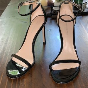 Stuart Weitzman Black Strappy Heels